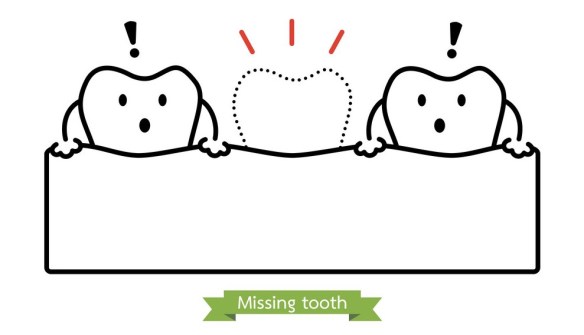 missing-tooth-cartoon-outline-style-vector-14460365